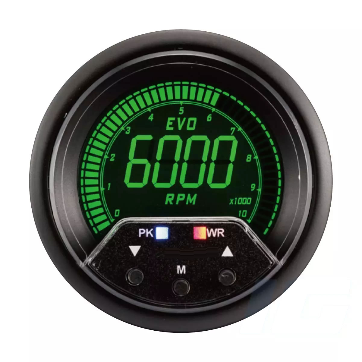 60mm LCD Performance Car Gauges - Tachometer With Warning and Peak For Your Sport Racing Car